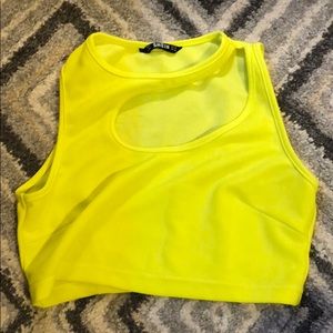 Shein Neon Crop top
